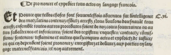 Article 111 de l'ordonnance de Villers-Cotterêts d'août 1539